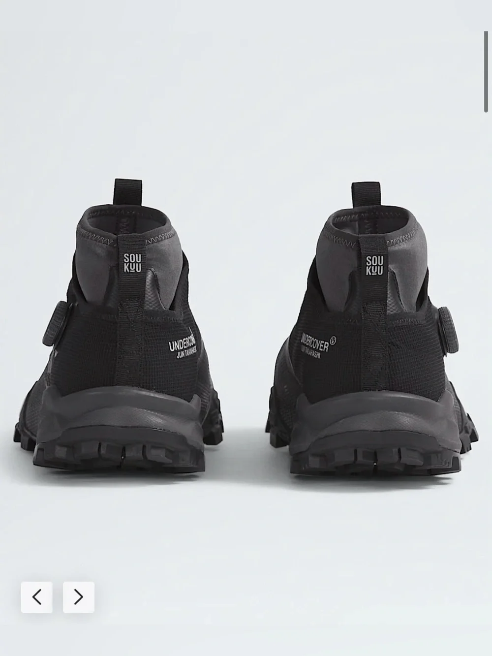 TNF x Undercover collab Black BOA Trail Sneaker